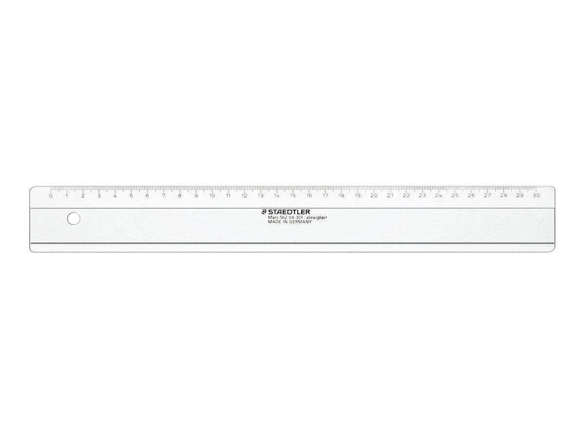 Lineal 30cm Acryl blau transparent