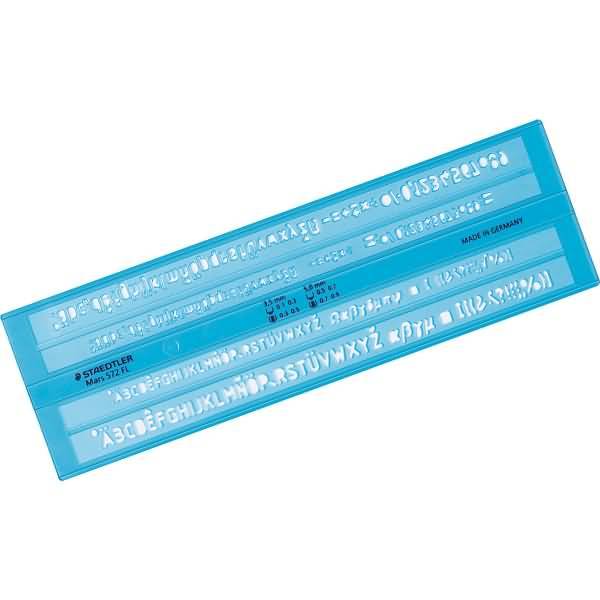 Schriftschablone 3,5mm + 5mm
