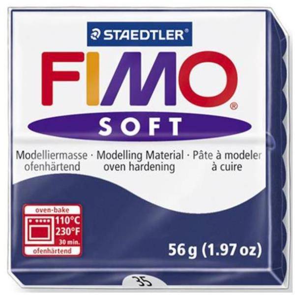 Staedtler FIMO soft, Modellierton, Blau, 110 °C, 30 min, 56 g, 55 mm
