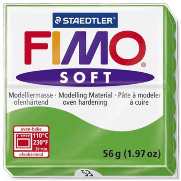 Staedtler FIMO soft, Modellierton, Grün, 110 °C, 30 min, 56 g, 55 mm