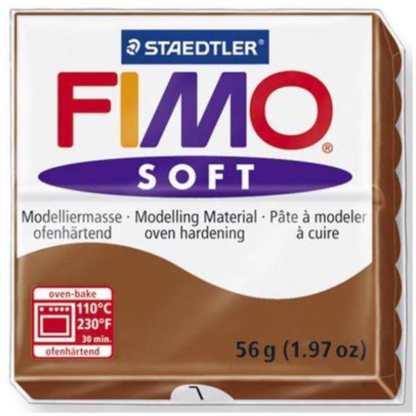 Staedtler FIMO soft, Knetmasse, Braun, 110 °C, 30 min, 56 g, 55 mm