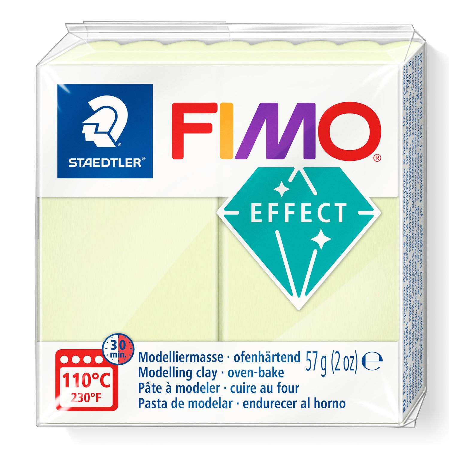 Staedtler FIMO 8020, Modellierton, Vanillefarbe, Erwachsener, 1 Stück(e), 1 Farben, 110 °C
