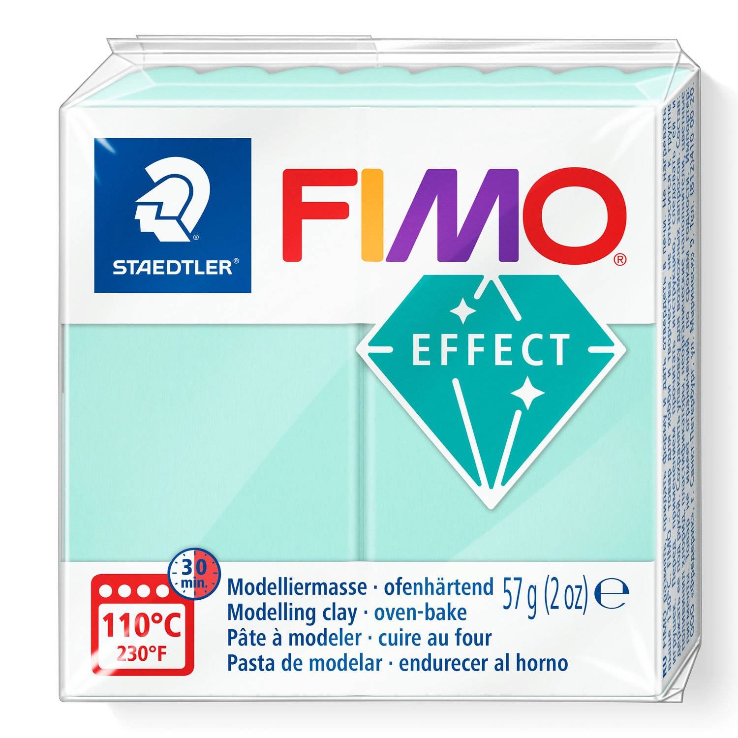 Staedtler FIMO 8020, Modellierton, Mintfarbe, Erwachsener, 1 Stück(e), 1 Farben, 110 °C