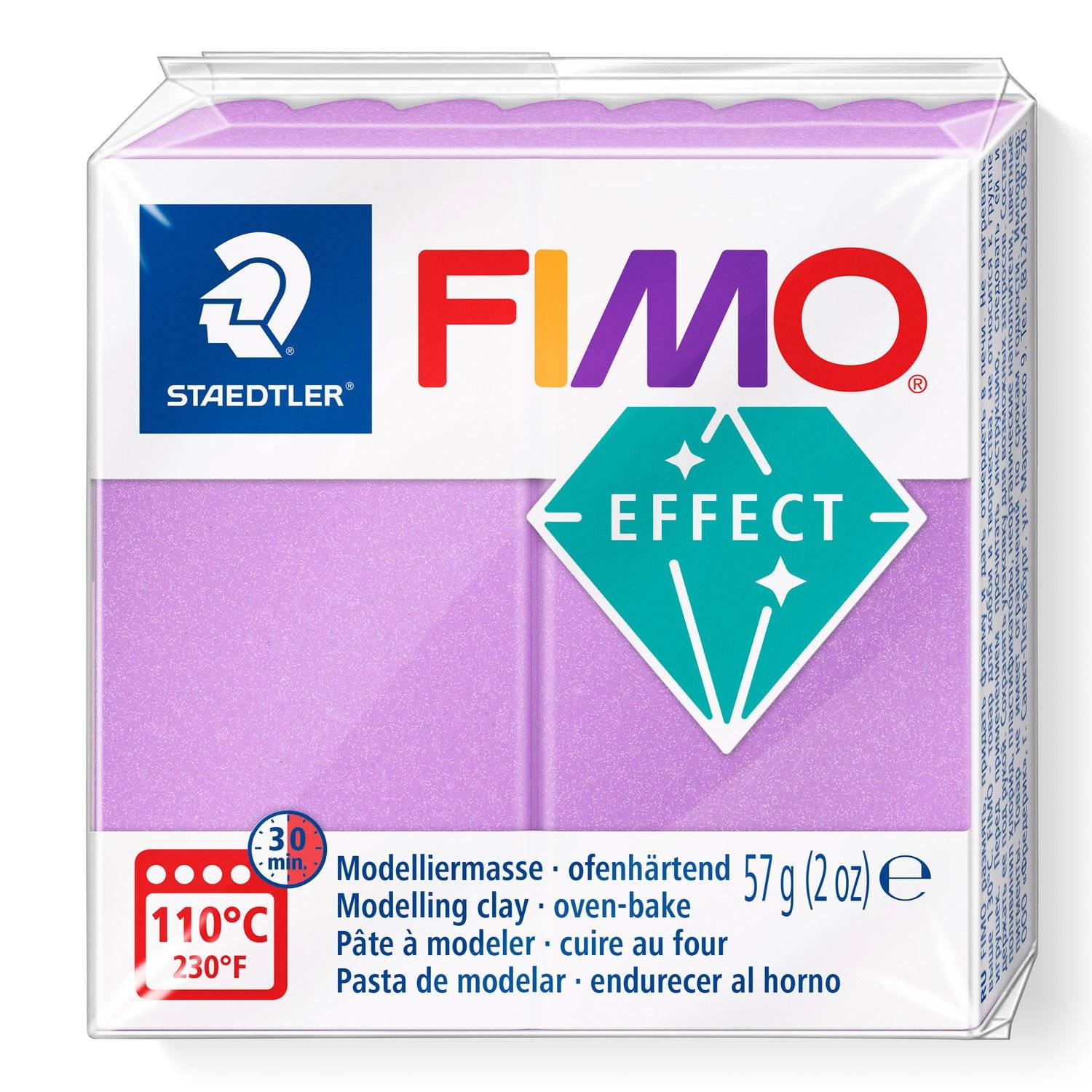Staedtler FIMO 8020, Knetmasse, Lila, Erwachsene, 1 Stück(e), Pearl lilac, 1 Farben