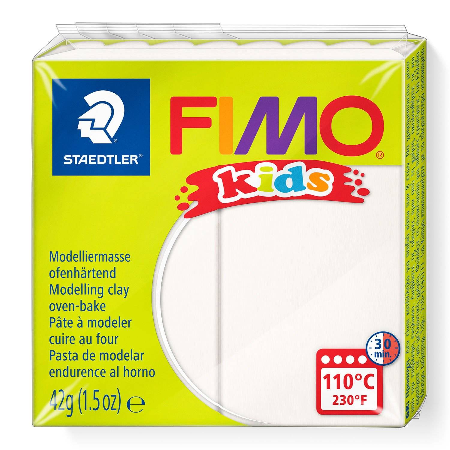 Staedtler FIMO 8030, Modellierton, Weiß, Kinder, 1 Stück(e), 1 Farben, 110 °C