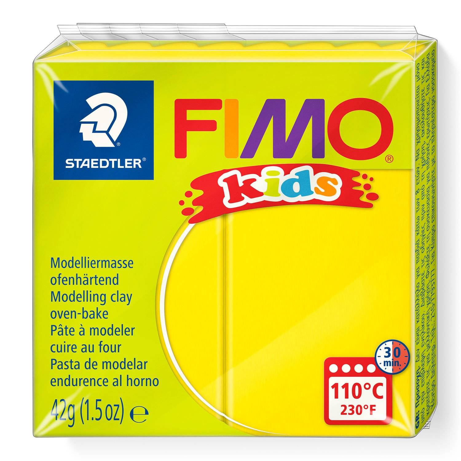 Staedtler FIMO 8030, Modellierton, Gelb, Kinder, 1 Stück(e), 1 Farben, 110 °C