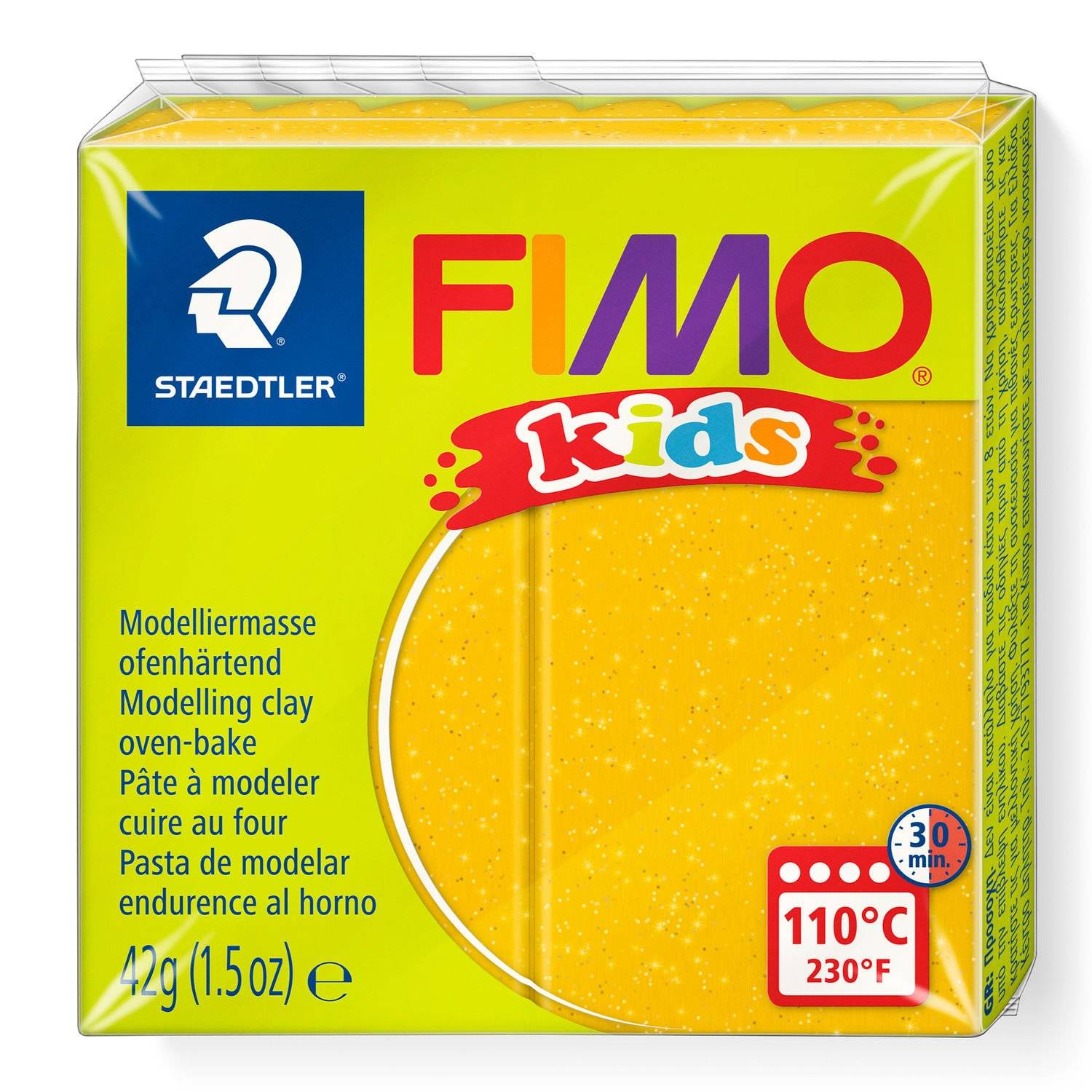 Staedtler FIMO 8030, Modellierton, Gold, Kinder, 1 Stück(e), Glitter gold, 1 Farben
