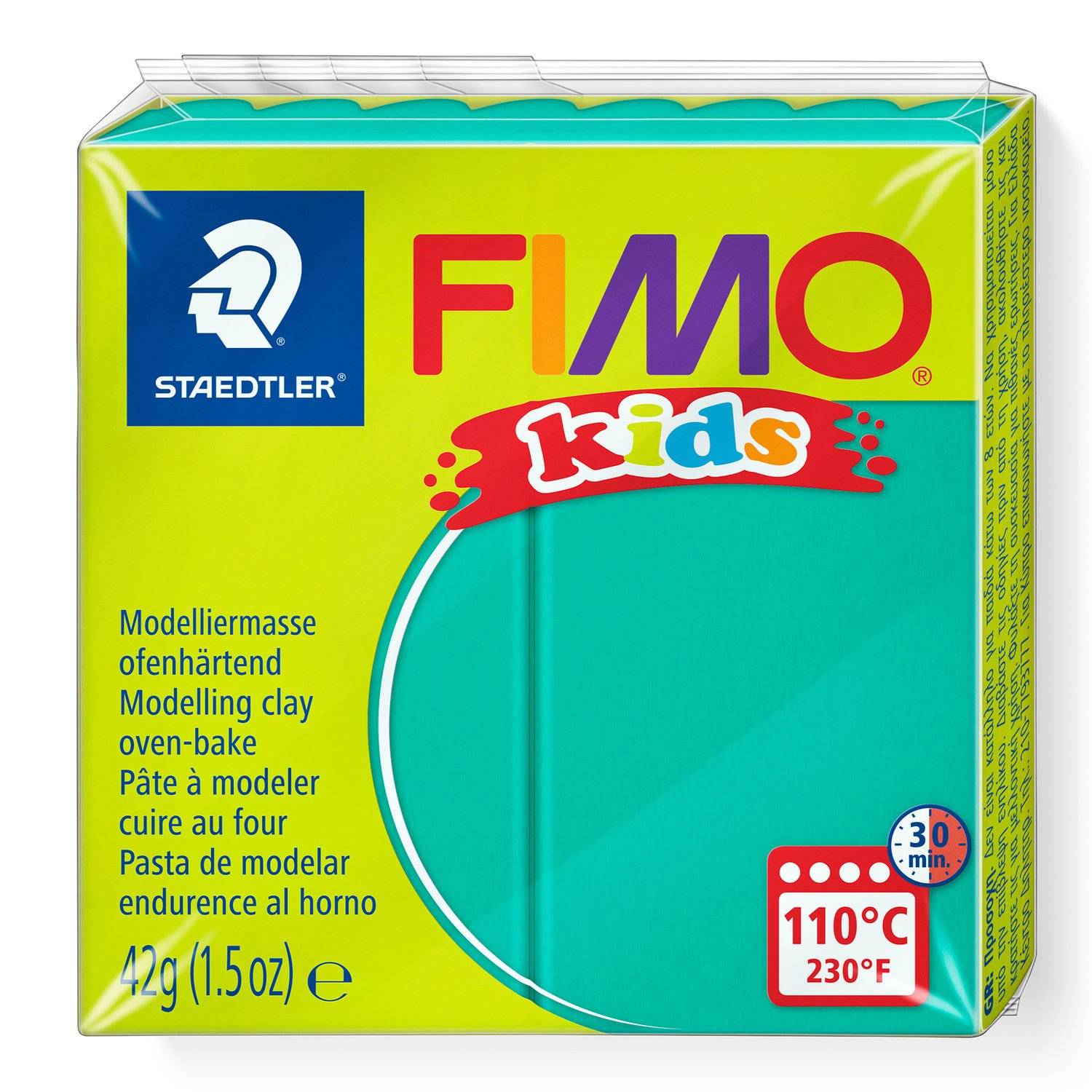Staedtler FIMO 8030, Modellierton, Grün, Kinder, 1 Stück(e), 1 Farben, 110 °C