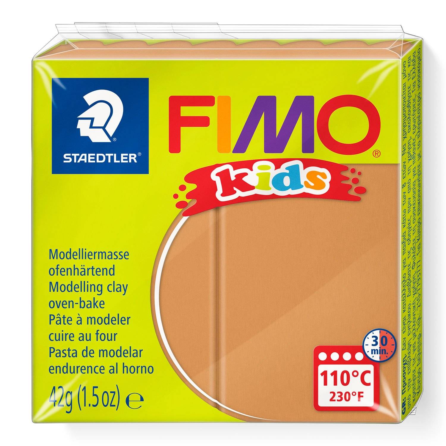 Staedtler FIMO 8030, Knetmasse, Braun, Kinder, 1 Stück(e), Light brown, 1 Farben