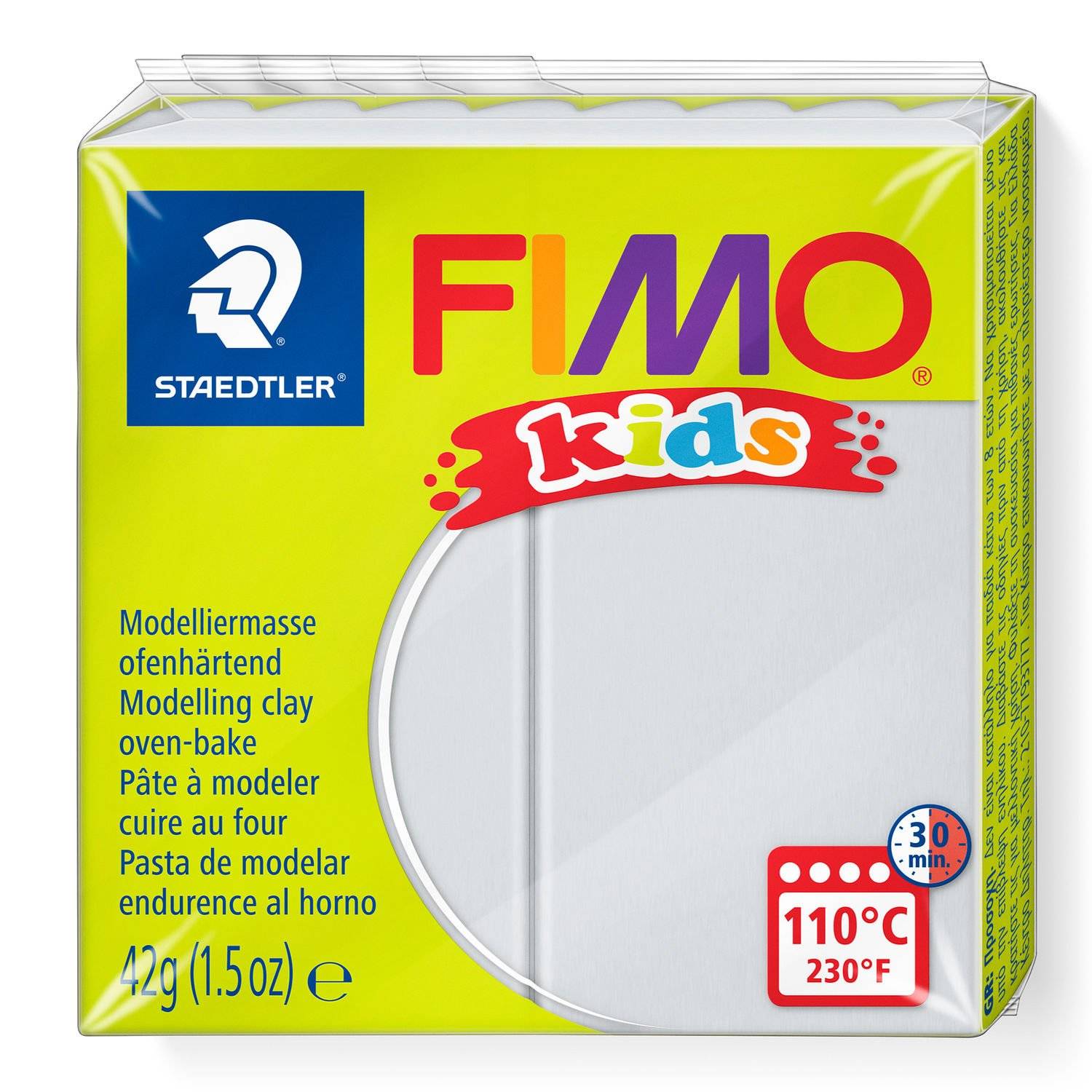 Staedtler FIMO 8030, Knetmasse, Grau, Kinder, 1 Stück(e), Light grey, 1 Farben