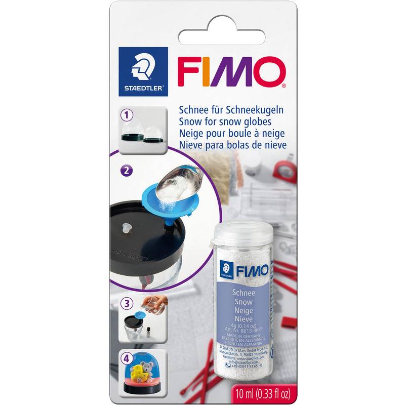 FIMO Schnee für Schneekugel, 4 g im Glasfläschchen