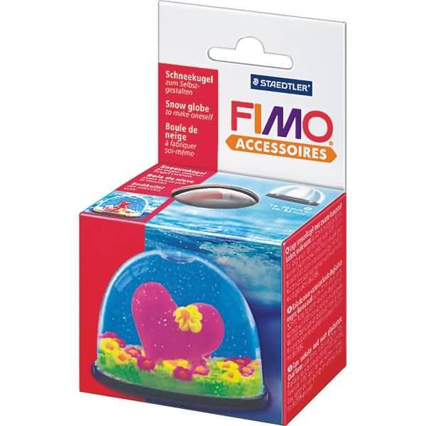 Fimo Schneekugel oval