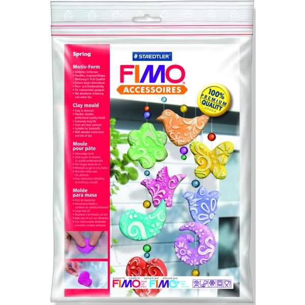 Fimo mould Frühling 7 Motive ca. 6x7cm