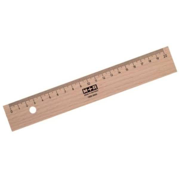 Holzlineal Buche natur 20cm