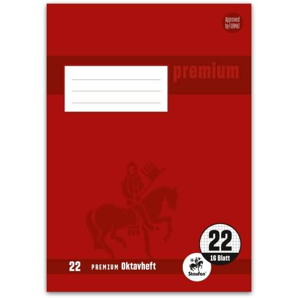 Oktavheft Premium A6 32 Blatt kariert