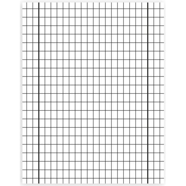 Schulheft Premium A4 16 Blatt rautiert beidseitig Rand