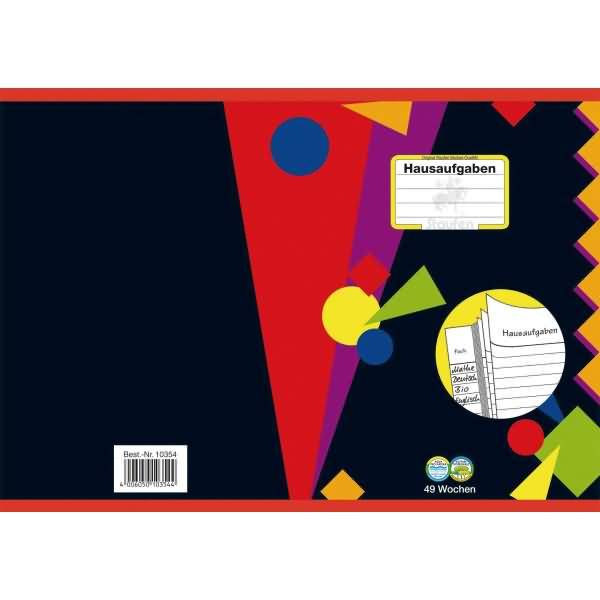 Hausaufgabenheft A5 49 Wochen