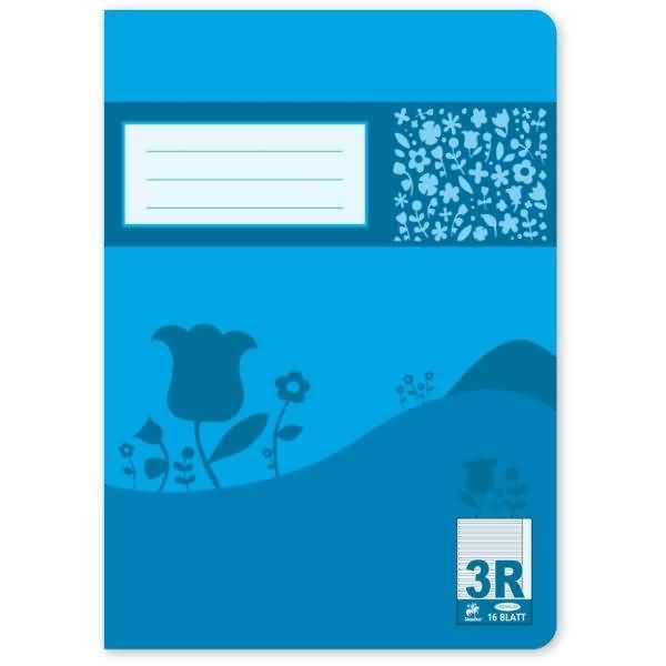 Schulheft Premium A5 16 Blatt Lineatur 3