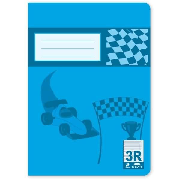 Schulheft Premium A5 16 Blatt Lineatur 3