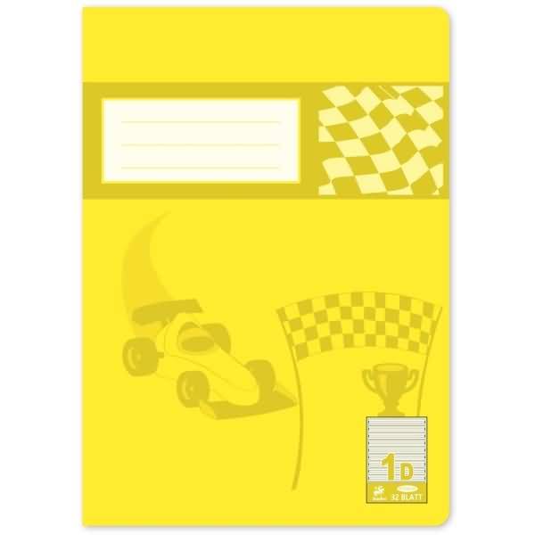 Schulheft Premium A4 32 Blatt liniert Lineatur 1