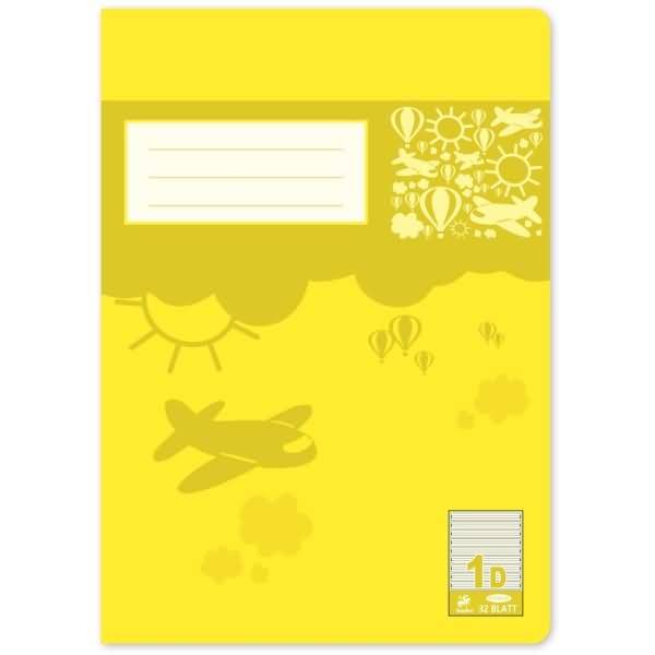 Schulheft Premium A4 32 Blatt liniert Lineatur 1