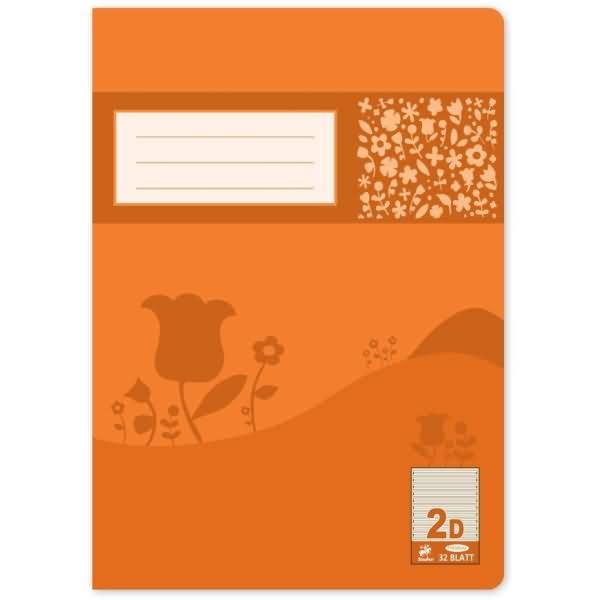 Schulheft Premium A4 32 Blatt liniert Lineatur 2