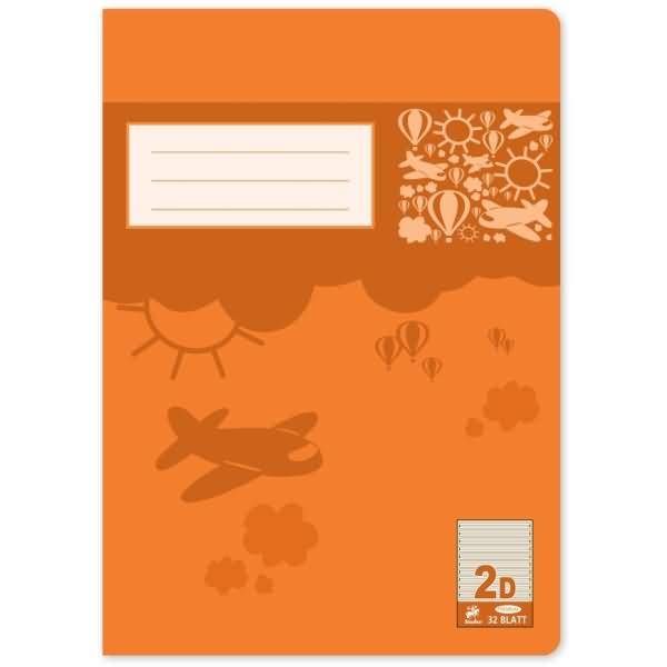 Schulheft Premium A4 32 Blatt liniert Lineatur 2