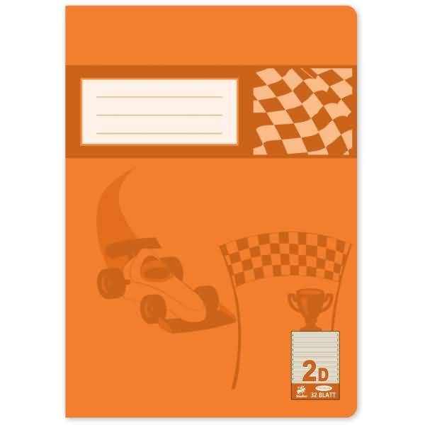 Schulheft Premium A4 32 Blatt liniert Lineatur 2