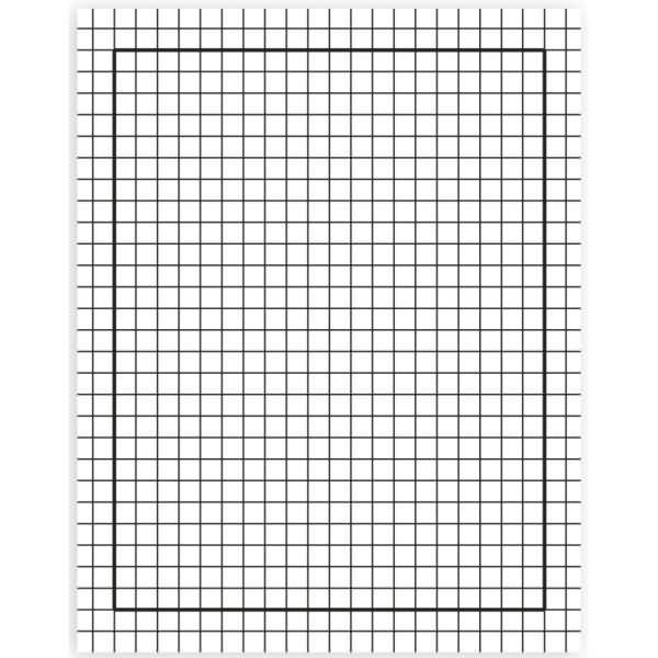 Schulheft Premium A4 32 Blatt kariert mit Umrandung Lineatur 42