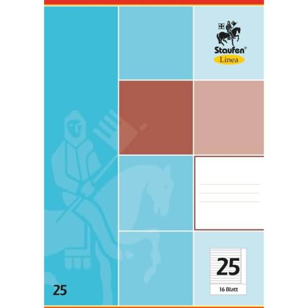 Schulheft Linea A4 16 Blatt liniert mit Rand