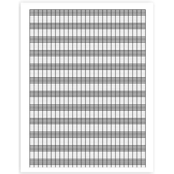 Notenheft Premium A4 8 Blatt Lineatur 12
