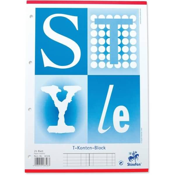 T-Kontenblock A4 10 Konten 25 Blatt