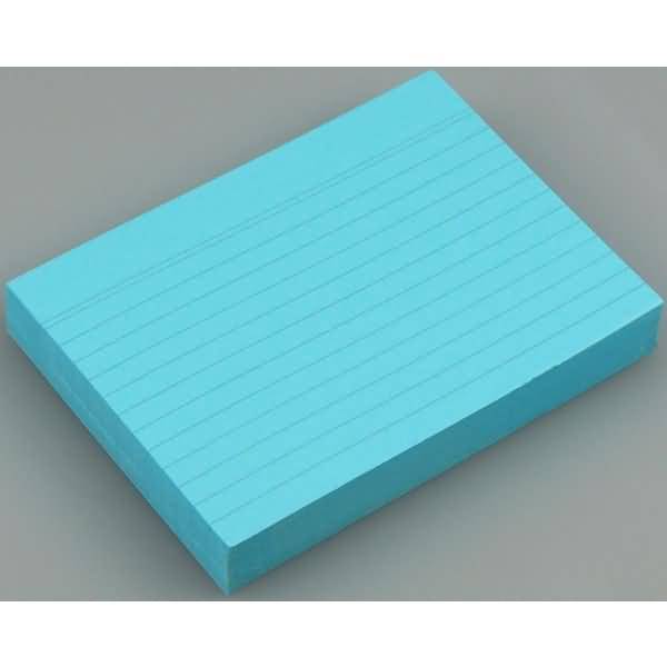 Karteikarten A6 liniert 180g/qm blau VE=100 Stück