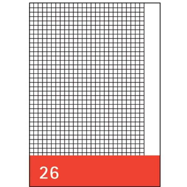 Kanzleipapier A3/A4 kariert mit Rand 10 Blatt