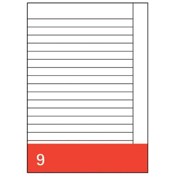 Aufgabenbogen A4 liniert mit Rand 10 Blatt