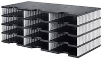 styro styrodoc trio - Polystyrol - Schwarz - Weiß - 12 Schublade(n) - 723 mm - 2