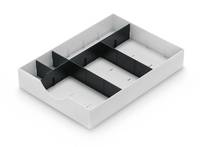 Styro 268-405.05, Polystyrene, Schwarz, Weiß, A4, 1 Schublade(n), Schweiz, 230 mm