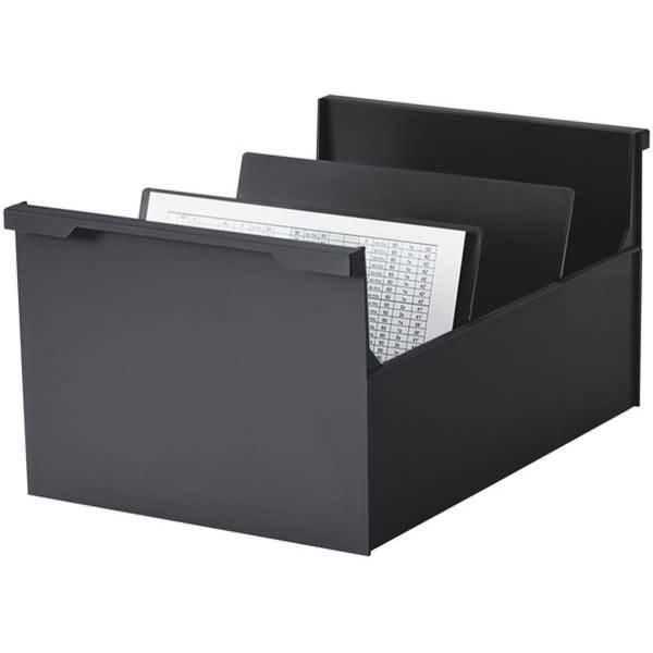 Karteitrog A5 quer für 800 Karten öko-schwarz