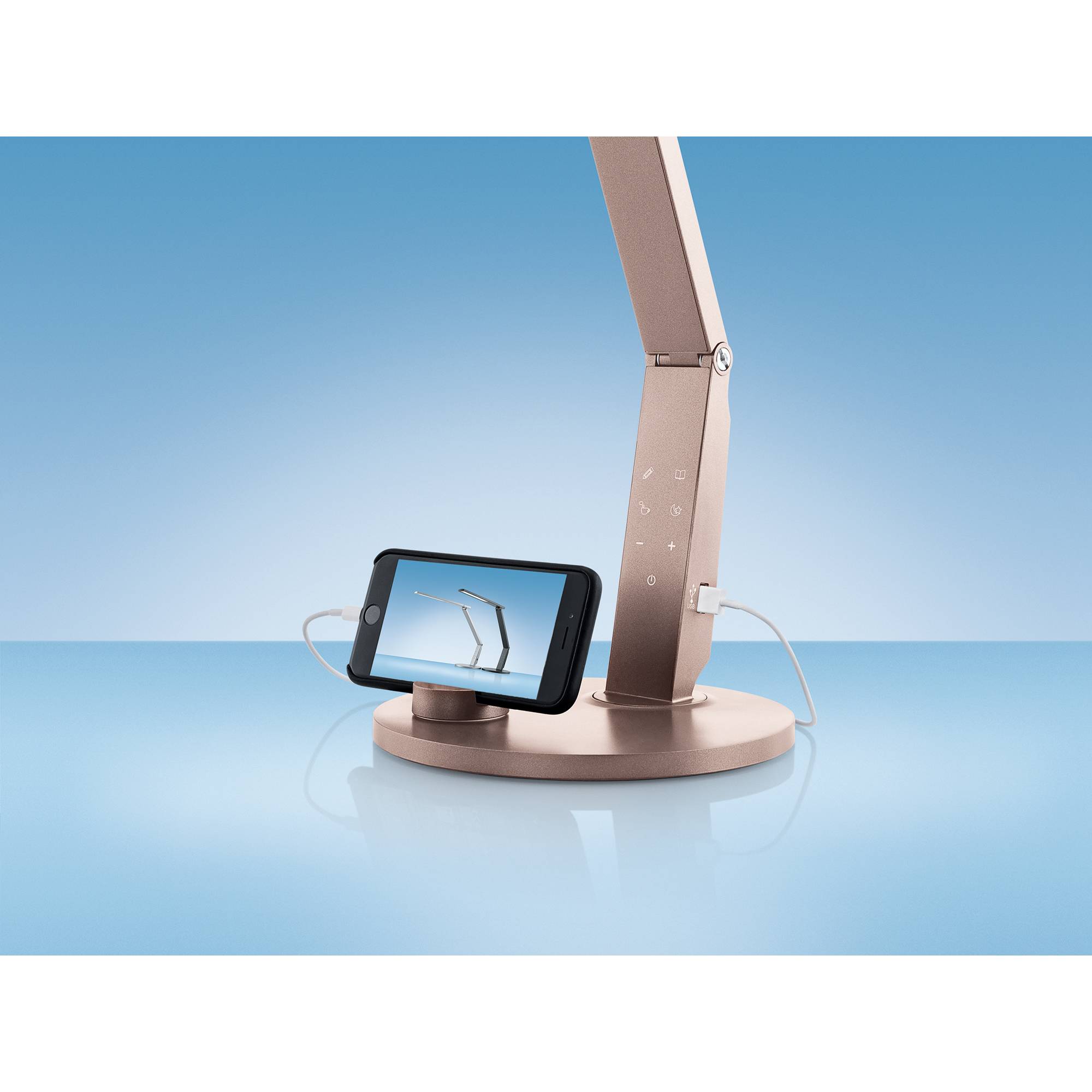 Hansa-Technik Tischleuchte Vario Plus 41-5010.669 LED champagner