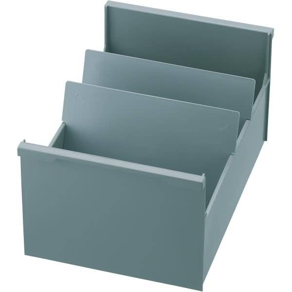 Karteitrog A5 quer öko-grau