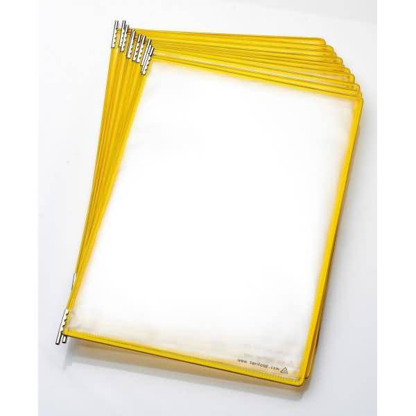 Drehzapfentafel Candy Line PP A4 Rahmen transluzent orange VE=10 Stück