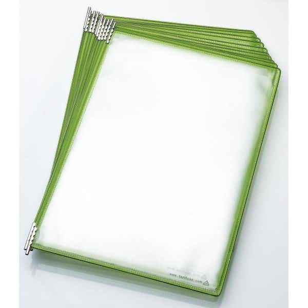 Drehzapfentafel Candy Line PP A4 Rahmen transluzent grün VE=10 Stück