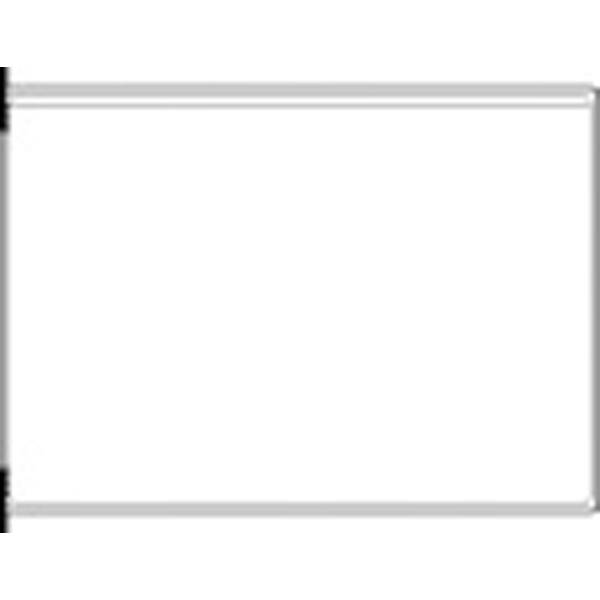 Sichttafel A4 quer weiß 10 Stück mit 5 Aufsteckreitern 25mm