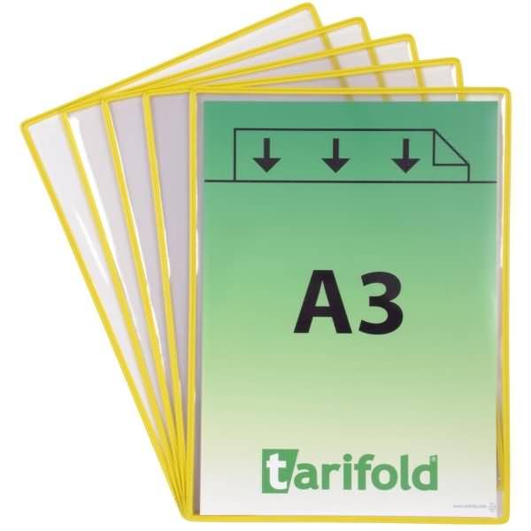 Klarsichttafel standard A3 5 gelb Stück