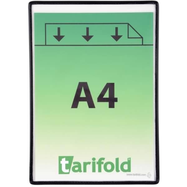 Klarsichttafel standard A4 schwarz 5 Stück
