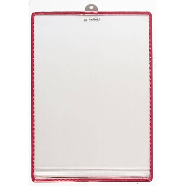 Sichttafel Dry Pocket A3 mit Öse rot 5 Stück