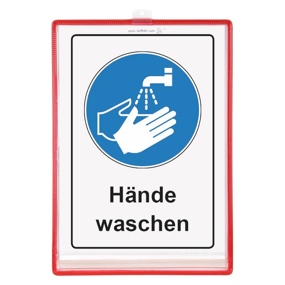 Sichttafel Drypocket A4 rot 5St