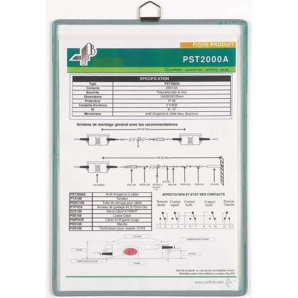 Hängetafeln A4 hoch grau 5 Stück