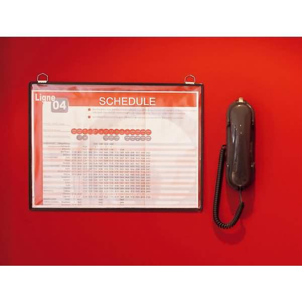 Hängetafeln A3 quer schwarz 5 Stück