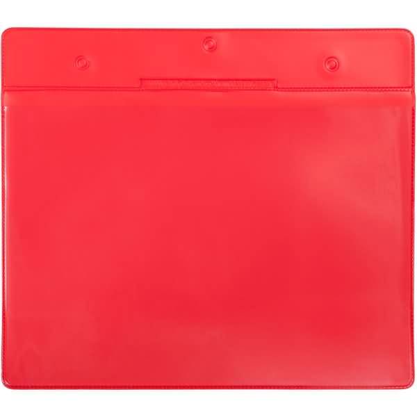 Kennzeichnungshülle A5 quer rot PVC VE=10 Stück